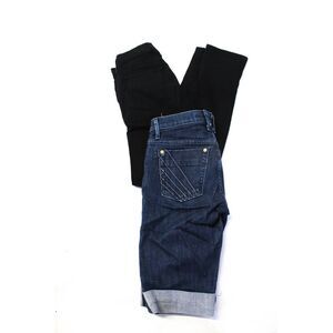 Joe's Collection J Brand Womens Cotton Denim Low-Rise Shorts Blue Size 25 Lot 2